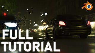 Blender 4 Realistic car animation tutorial  Ultimate Beginner guide [upl. by Onairpic]