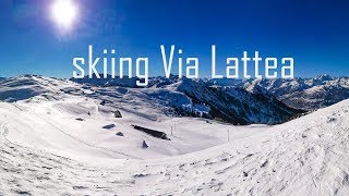 Skiing Via Lattea Sauze Doulx Sestriere Montgenèvre 20182019  Gopro Hero 7 Black [upl. by Elena]