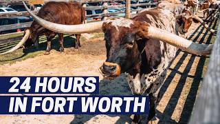 Fort Worth Texas Travel Guide BBQ Waterfalls Stockyards amp a Rodeo in 24 Hours [upl. by Aicekan]