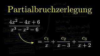 Partialbruchzerlegung  Schritt für Schritt Vorgehensweise [upl. by Valaree]