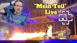 Rammstein  Mein Teil Live  First Time Reaction They brought out the fire cannon [upl. by Sanbo780]