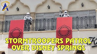 Star Wars Stormtroopers secure Disney Springs with new Social Distancing Measures [upl. by Nnod]