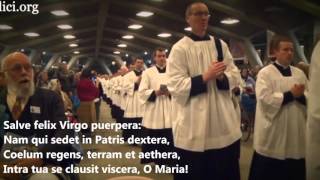 Salve Mater Misericordiae  Latin Traditional Roman Catholic song v2 [upl. by Amerak]