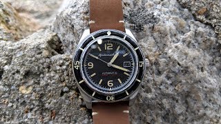 Spinnaker Fleuss SP505501 Review  with lume shot [upl. by Gnot]