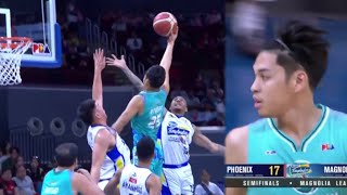 Ricci Rivero SHOCKS Abueva amp Sangalang w INSANE Verticality on his layup [upl. by Nawoj]