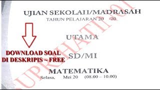 Soal UN SD Soal UN SD Matematika  Contoh Soal Free Download [upl. by Kreager765]