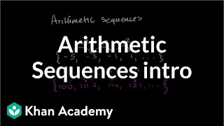 Introduction to arithmetic sequences  Sequences series and induction  Precalculus  Khan Academy [upl. by Ellecram215]