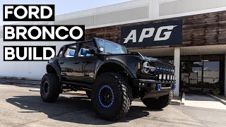 EPIC FORD BRONCO CUSTOM BUILD  Wildtrack on 40quots by APG Off Road [upl. by Shurlock323]