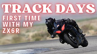 MOTORCYCLE TRACK DAYS  From 300cc to 600cc First Time with my ZX6R [upl. by Siward78]