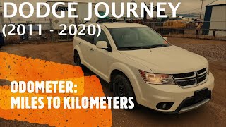 Dodge Journey  Change Odometer from Miles to Kilometers KM 2011  2020 [upl. by Anemolihp]