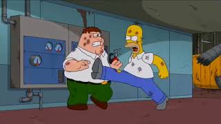 FAMILY GUY  PETER VS HOMER FIGHT REVERSE [upl. by Joed536]