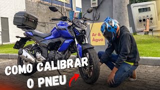 COMO CALIBRAR O PNEU DA YAMAHA FZ15 [upl. by Ury]