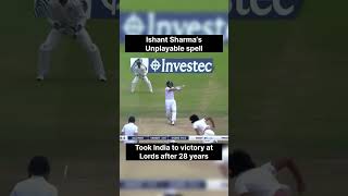 Ishant Sharma’s Unplayable Spell – Leads India to Historic Victory After 28 Years cricket shorts [upl. by Marjana]