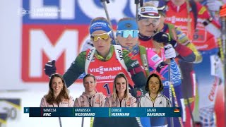 Biathlon WM  quot Staffel Damen quot  Östersund 2019  Relay Women [upl. by Veron]