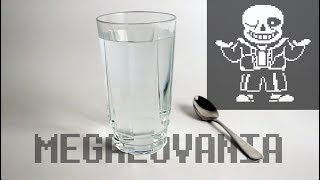 Undertale  Megalovania with glass of water and a spoon 💧 [upl. by Asilana]