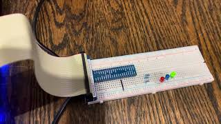 Raspberry pi LED python demonstration  Blinking LED [upl. by Ardelia287]