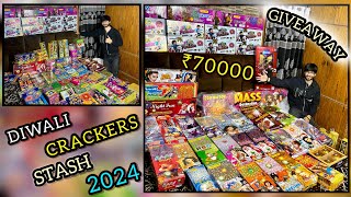 2024 Biggest Diwali Crackers Stash Worth ₹70000 😍 Cock Brand Sony Vinayaga Fireworks 🔥 crackers [upl. by Anceline]