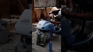 Repaint Vespa Matic [upl. by Stout]