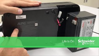 Replacing Battery in BackUPS ES UPS  Schneider Electric Support [upl. by Kim]