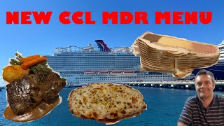 Carnival Cruise lines  2024 new MDR menu  full breakdown of all 7 days [upl. by Aikan]