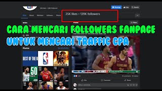 CARA MENCARI FOLLOWERS FANPAGE UNTUK MENCARI TRAFFIC CPA [upl. by Erv]