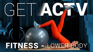 Lower Body Stability Ball Workout  Fitness  GetACTV [upl. by Noiramaj]