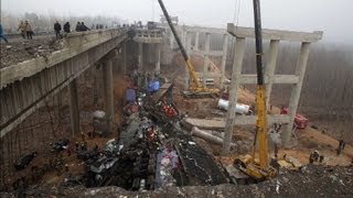 At least eight dead in China bridge collapse [upl. by Ecirtra343]