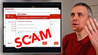 McAfee Popup Scam and Removal Explained [upl. by Falk]