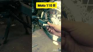 Cómo tensar cadena  MOTO 110CC  MOTO tutorial moto110 motor fyp [upl. by Missi]