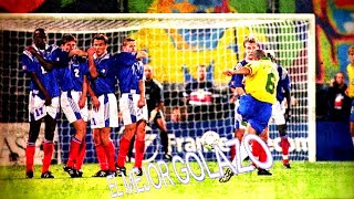 gol de ROBERTO CARLOS de tiro libre vs francia [upl. by Clarence]