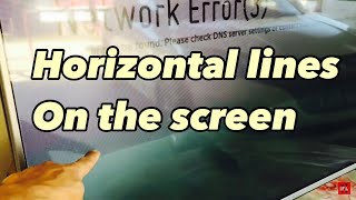 How to fix LG smart tv horizontal lines on the screendiy how [upl. by Fontana]