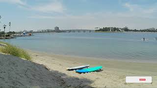 Mission Bay San Diego View from Paradise Point Resort amp Spa and Restaurants Tidal and Barefoot Grill [upl. by Kciv639]