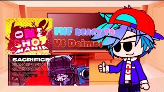 FNF react to VS Deimos One Shot Mania\ Madness Combat Mod [upl. by Hazen]