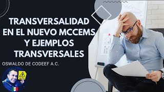 Transversalidad en el nuevo MCCEMS y ejemplos transversales  formato editable [upl. by Ellitnahc]