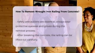 How To Remove Wrought Iron Railing From Concrete  CountyOfficeorg [upl. by Delaryd]