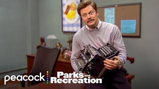 Most Iconic Moments From Rons Office  Parks and Recreation [upl. by Sebbie]