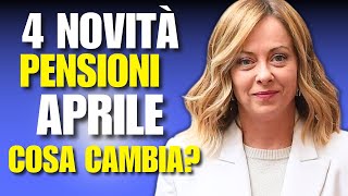 PENSIONI APRILE 2024  NOVITÀ E IMPORTI  COSA CAMBIA [upl. by Ethelbert215]