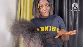 ASMR✨Hair parting and leave in conditioner application on my sisters hair with gum cracking sound [upl. by Sitof913]