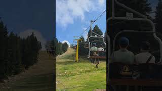 Ski Lift Cable Chairs on Uludag Mountain 23 Bursa Turkeye Aug 2024 [upl. by Aihsik]