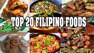 Top 20 Filipino Foods [upl. by Hewart343]