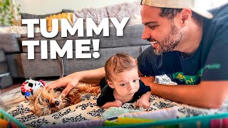 Our 2MonthOld Baby LOVES Tummy Time [upl. by Aicelef]