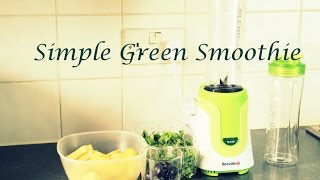 How To Make A Simple Green Smoothie [upl. by Docile]