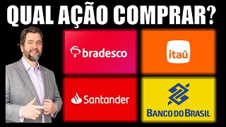 QUAL AÇÃO DE BANCO COMPRAR QUAL ESTÁ MAIS BARATA MÉTODO SIMPLES DE ANALISAR VALUATION 2024 [upl. by Ardnahs]