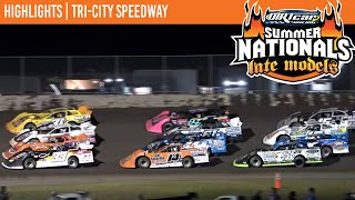 DIRTcar Summer Nationals Late Models  TriCity Speedway  July 4 2023  HIGHLIGHTS [upl. by Asim601]