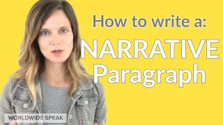 How to Write a Narrative Paragraph  English Writing Skills  2020 [upl. by Skye]