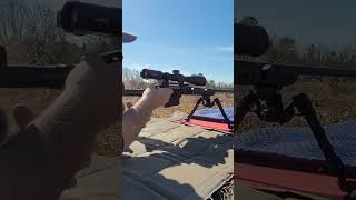 Getting our 100 yard zero bergarariflesbergerbulletsshootbetter hunting sniper hawkeoptics [upl. by Ardnusal653]