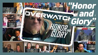 Overwatch Animated Short  “Honor and Glory” REACTION MASHUP [upl. by Ydwor]