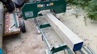 SAVING  with the SAWMILLMilling 8x8x8’s for the SAW SHACKPopple PeopleEpisode 52 [upl. by Yleik79]