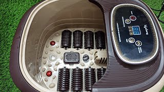 Lifelong Electric Foot Spa Massager Machine with 8 Rollers  Feature and Detailed Review [upl. by Ventre]