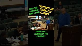 Elkhart Indiana Councilman David E Henke 3rd District  OBLITERATES Elkhart City Attorney [upl. by Lona]